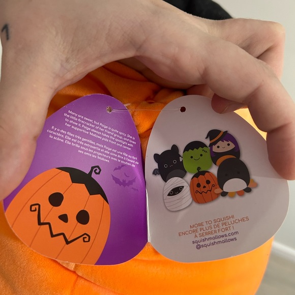 NWT Squishmallow Paige the Pumpkin 12” Plush - Picture 3 of 3